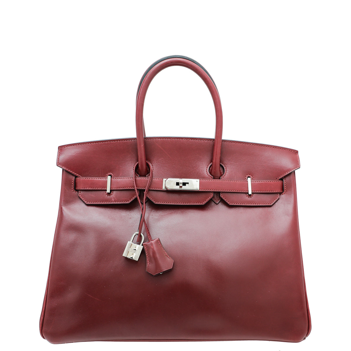 HMS Rouge Garance Box Calf Birkin 35 Bag
