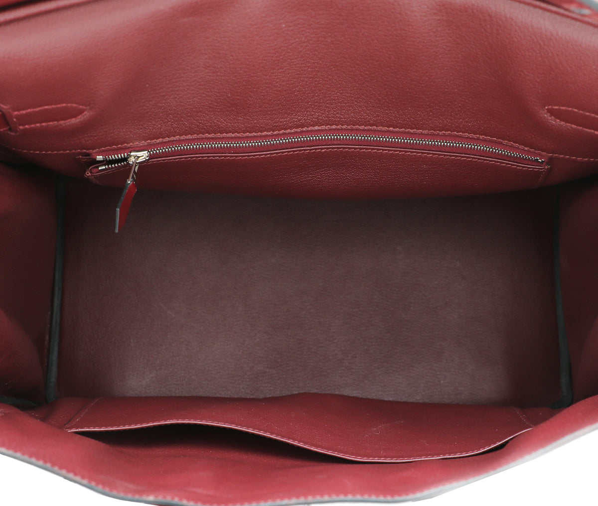 HMS Rouge Garance Box Calf Birkin 35 Bag