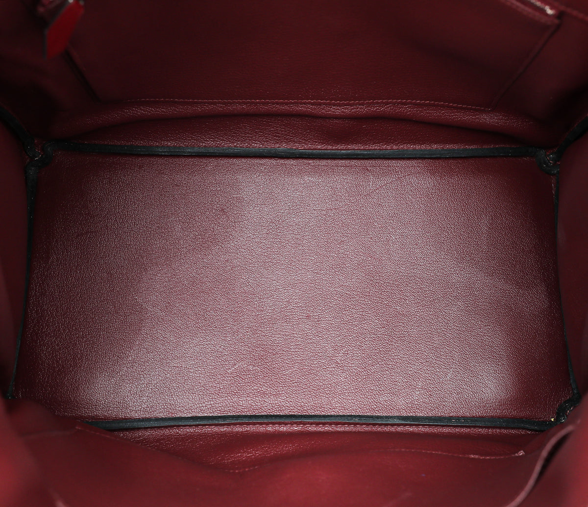 HMS Rouge Garance Box Calf Birkin 35 Bag