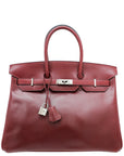 HMS Rouge Garance Box Calf Birkin 35 Bag