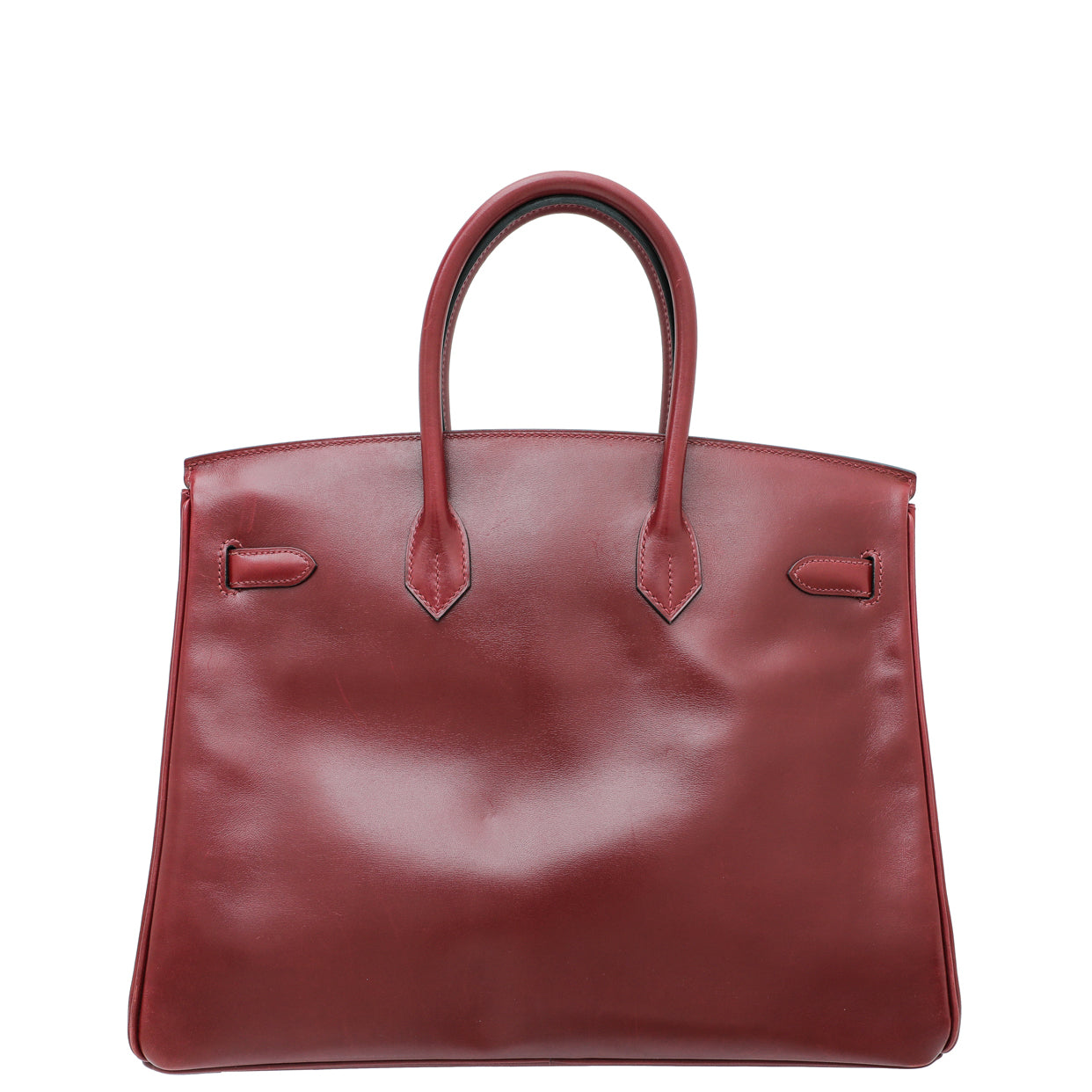 HMS Rouge Garance Box Calf Birkin 35 Bag