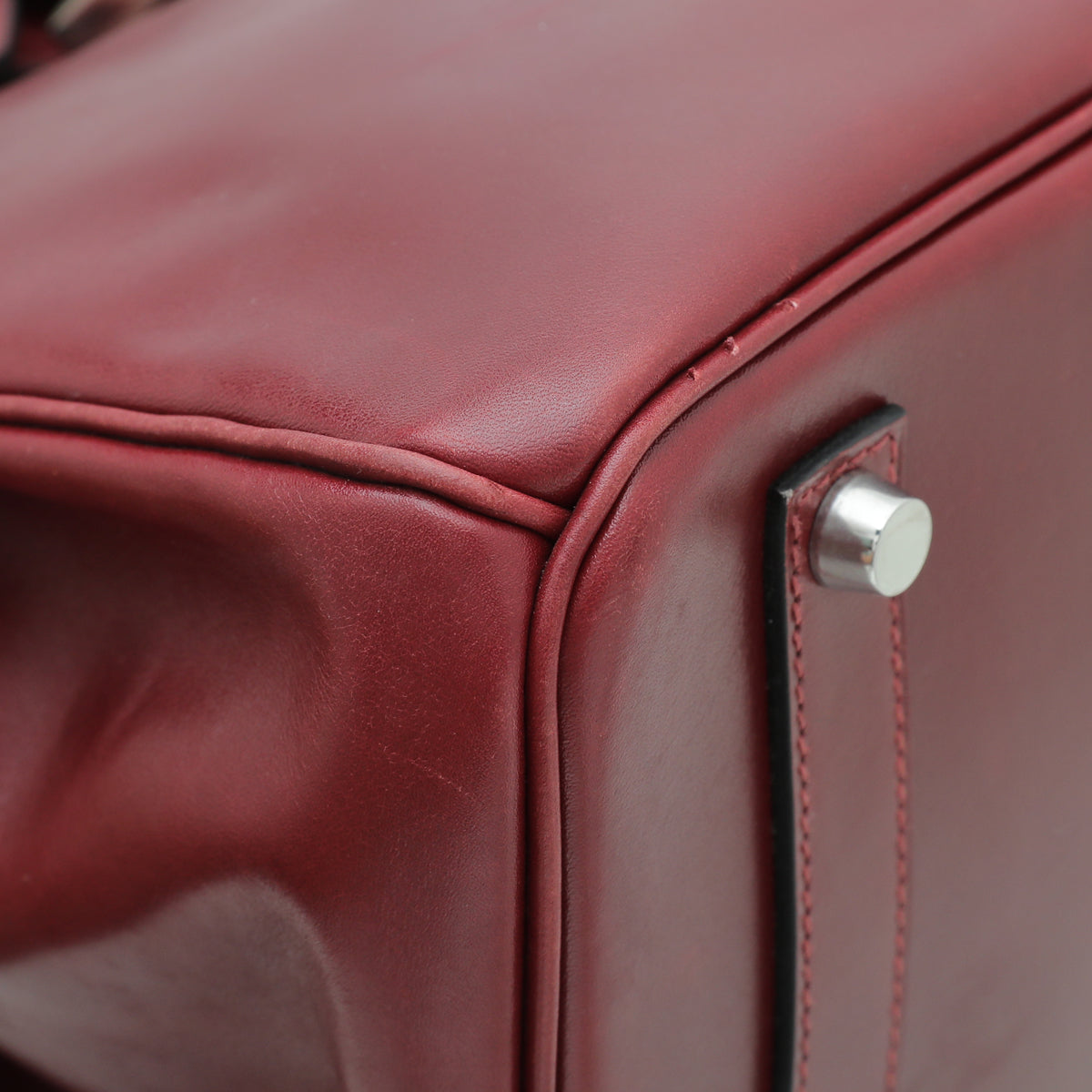 HMS Rouge Garance Box Calf Birkin 35 Bag