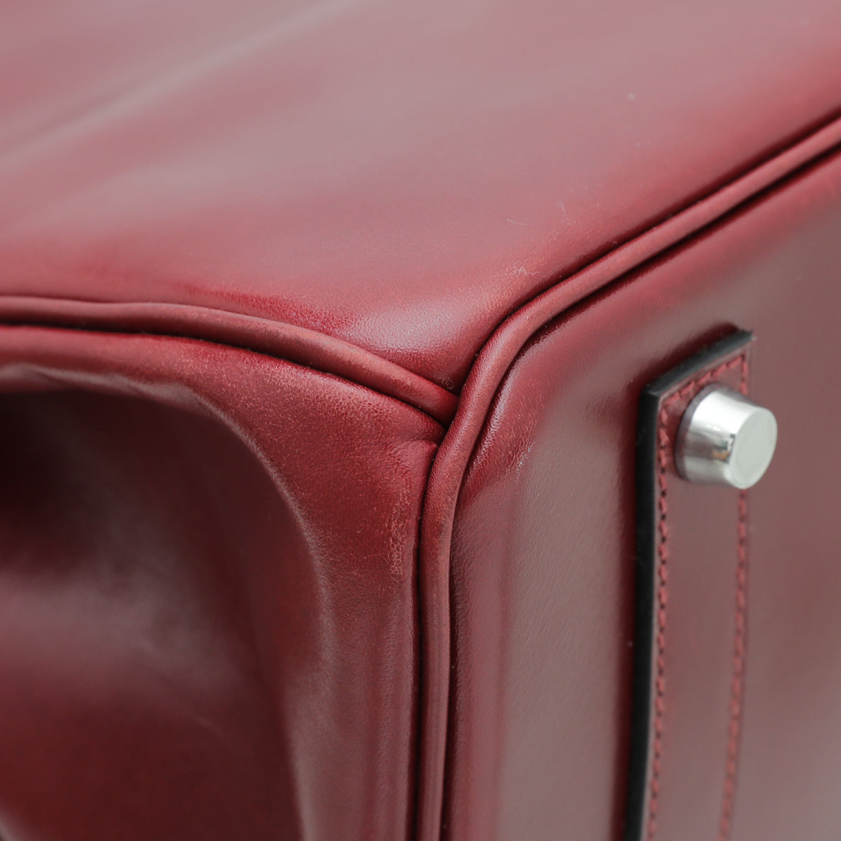 HMS Rouge Garance Box Calf Birkin 35 Bag