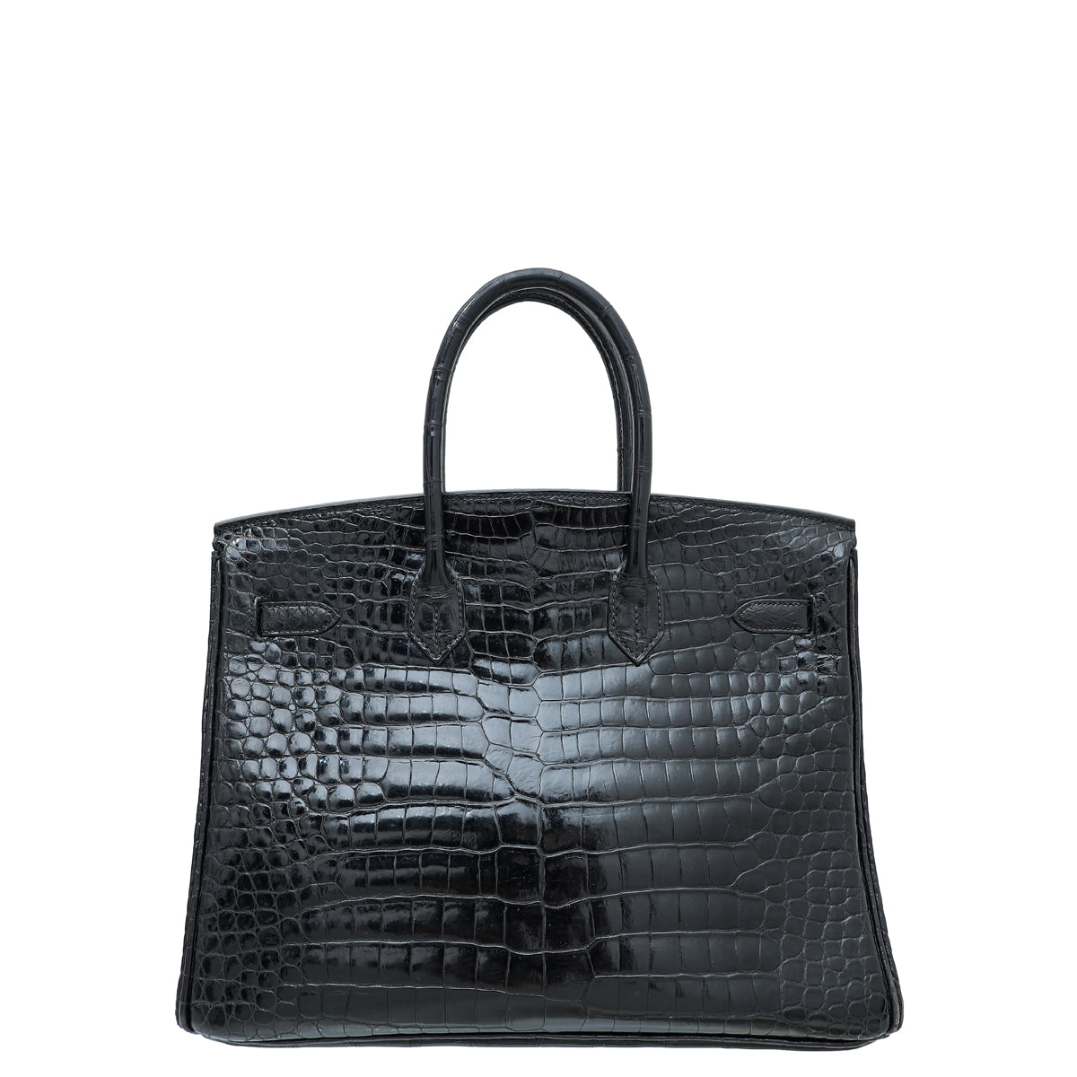HMS Noir Crocodile Porosus Birkin 35 Bag