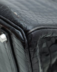 HMS Noir Crocodile Porosus Birkin 35 Bag