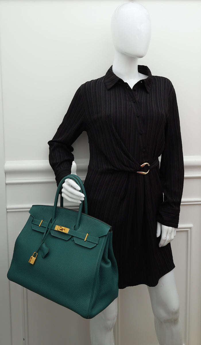HMS Malachite Retourne Birkin 35 Bag