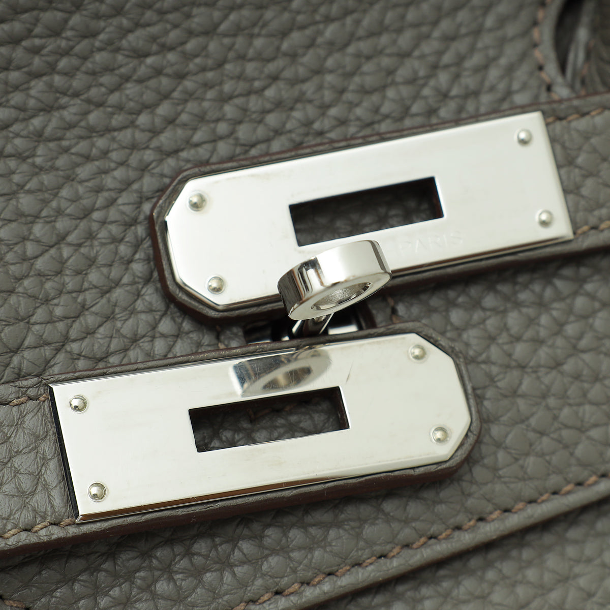 HMS Gris Etain Birkin 35 Bag