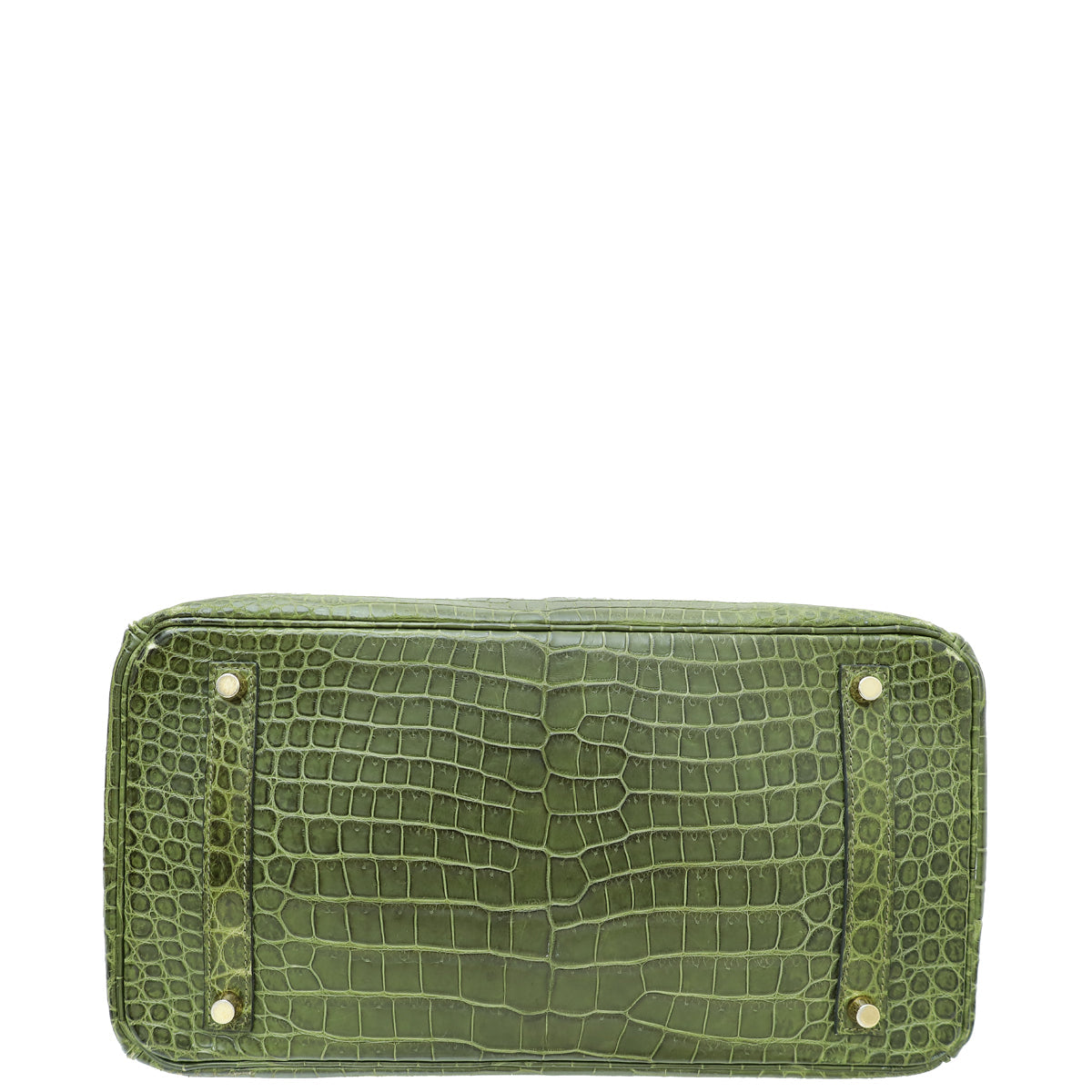HMS Vert Veronese Matte Crocodile Porosus Birkin 35 Bag