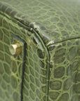 HMS Vert Veronese Matte Crocodile Porosus Birkin 35 Bag