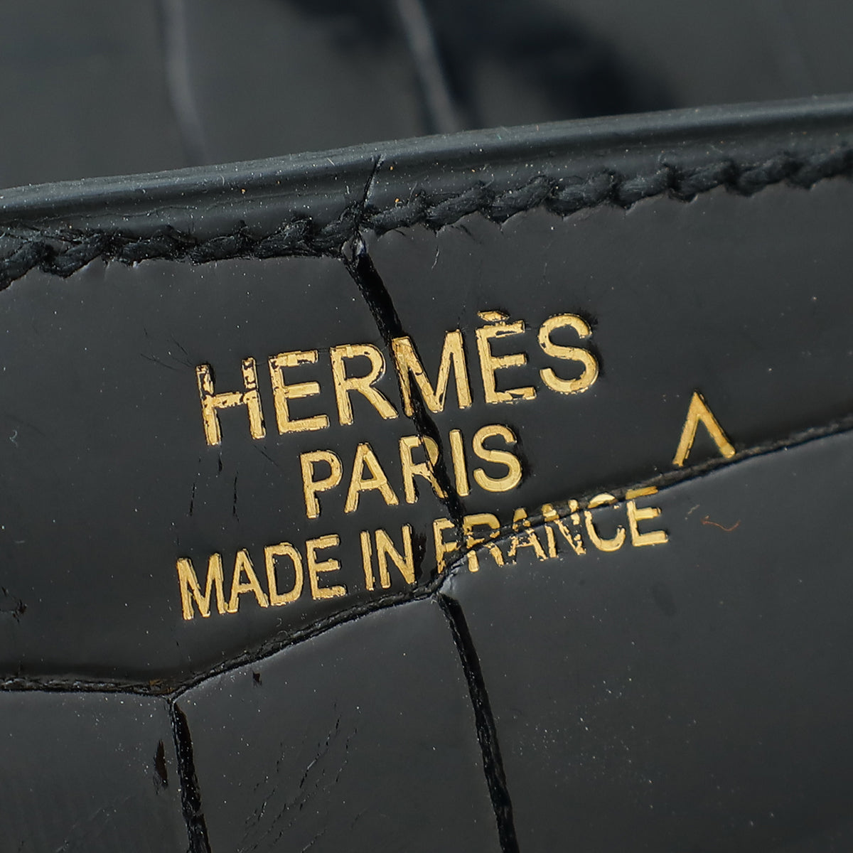 HMS Noir Crocodile Porosus Birkin 35 Bag