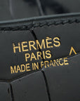 HMS Noir Crocodile Porosus Birkin 35 Bag