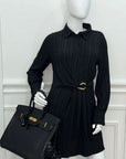 HMS Noir Crocodile Porosus Birkin 35 Bag