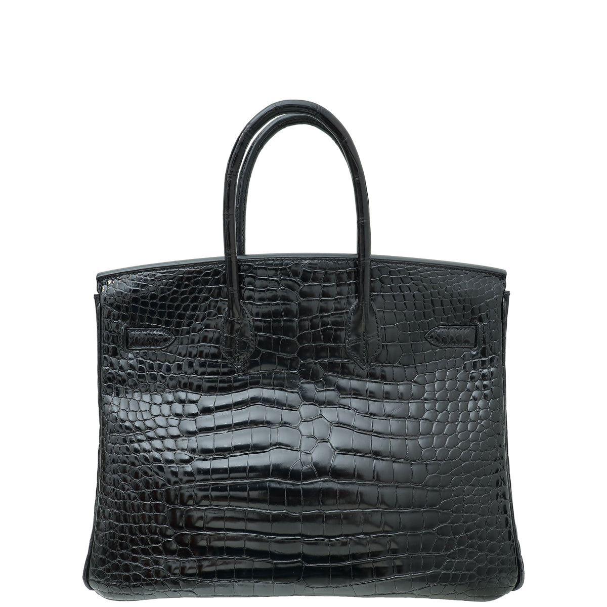 HMS Noir Crocodile Porosus Birkin 35 Bag