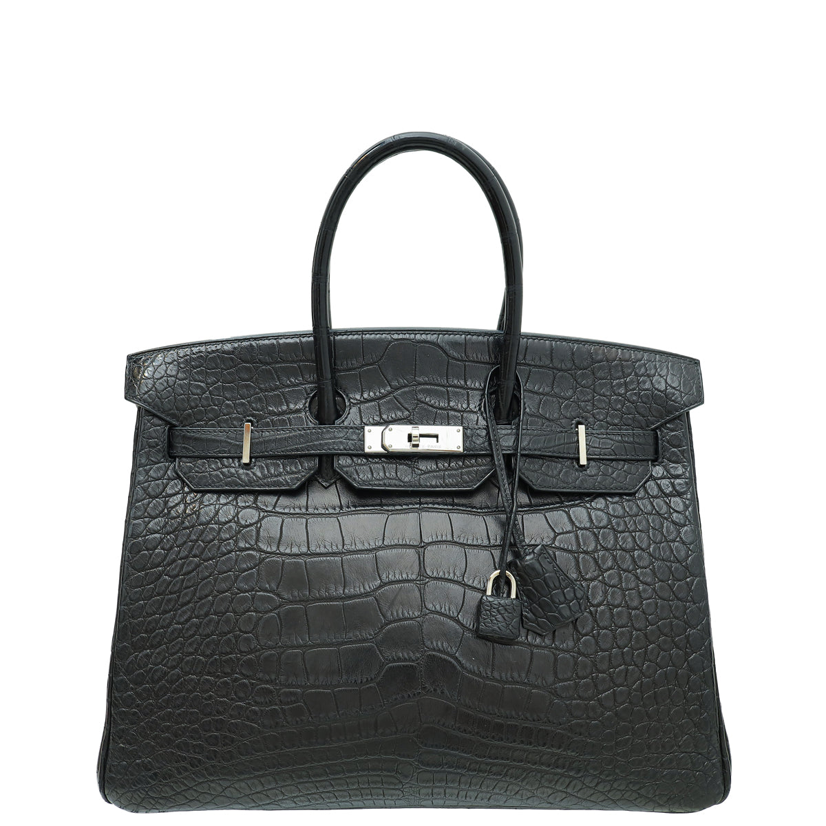 HMS Noir Alligator Birkin 35 Bag