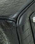 HMS Noir Alligator Birkin 35 Bag