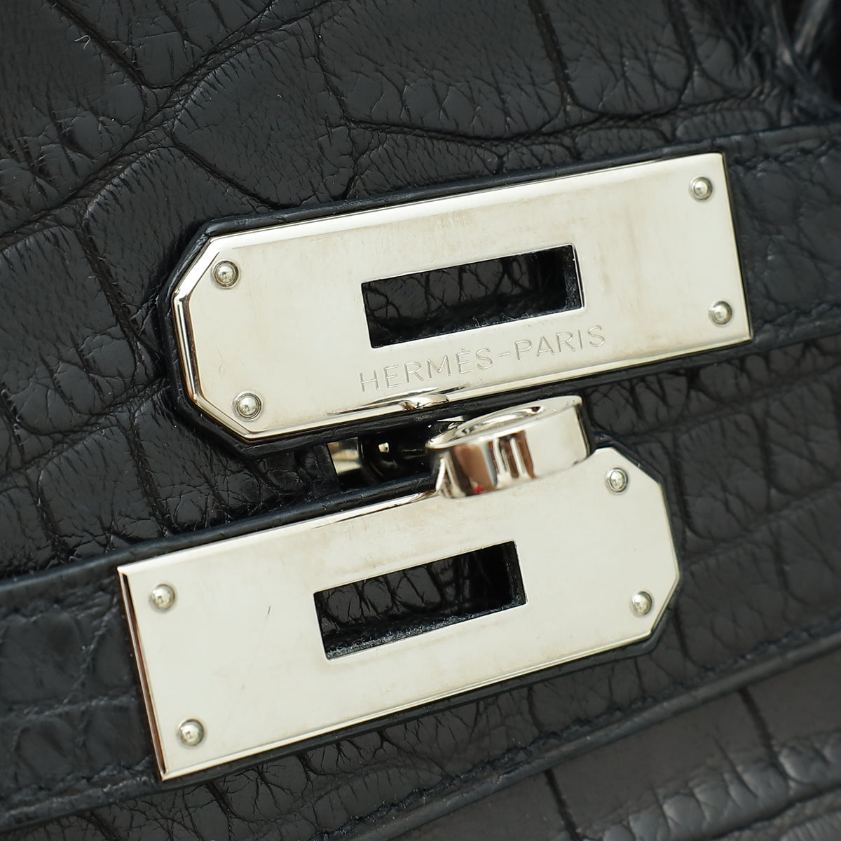HMS Noir Alligator Birkin 35 Bag