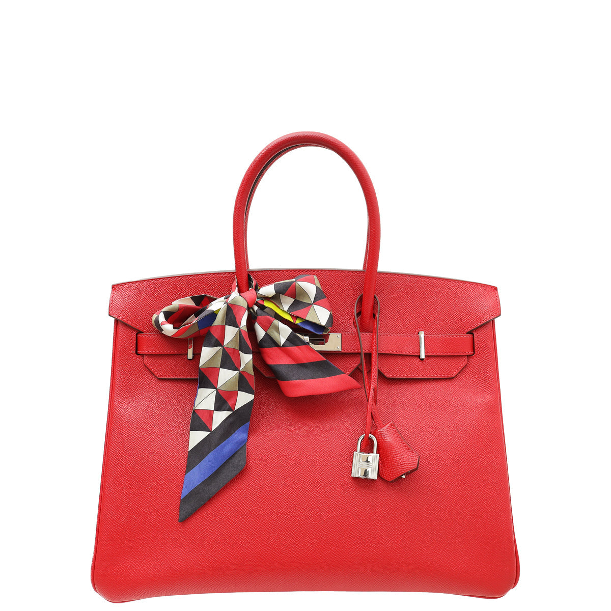HMS Rouge Casaque Birkin 35 Bag W/ Twilly