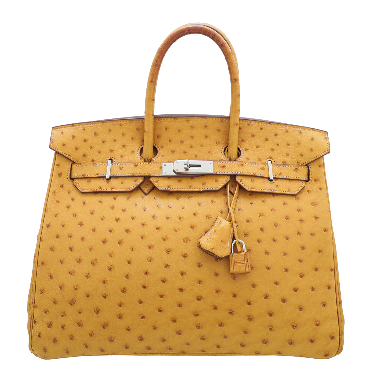 HMS Tabac Camel Ostrich Birkin 35 Bag