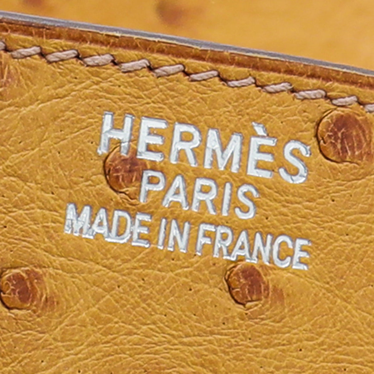 HMS Tabac Camel Ostrich Birkin 35 Bag