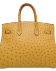HMS Tabac Camel Ostrich Birkin 35 Bag