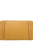 HMS Tabac Camel Ostrich Birkin 35 Bag