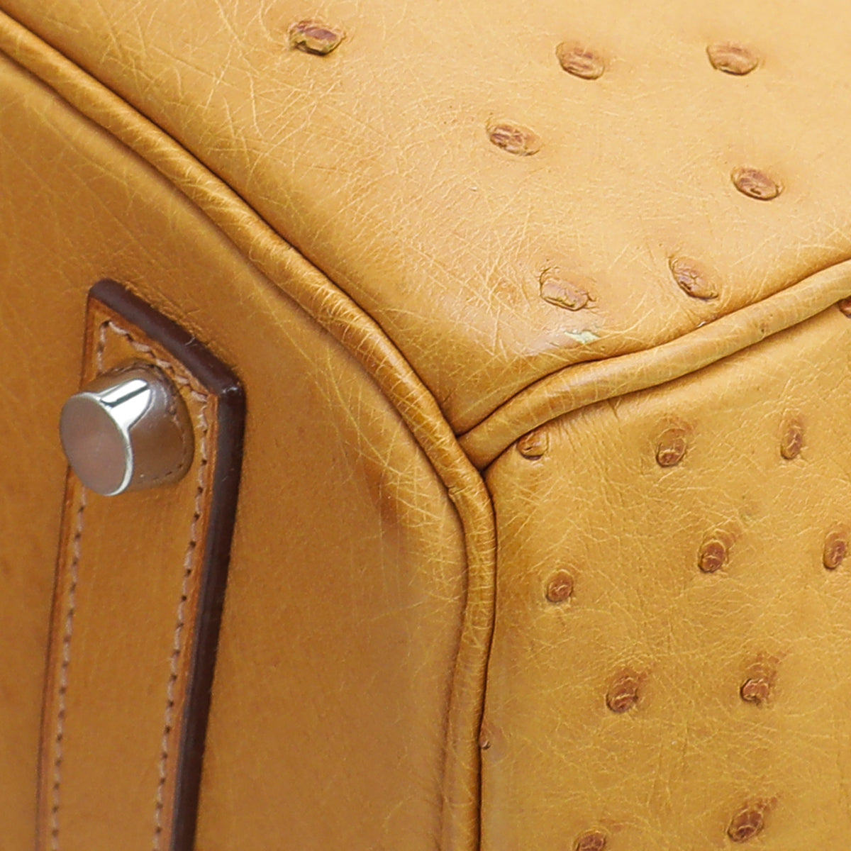 HMS Tabac Camel Ostrich Birkin 35 Bag