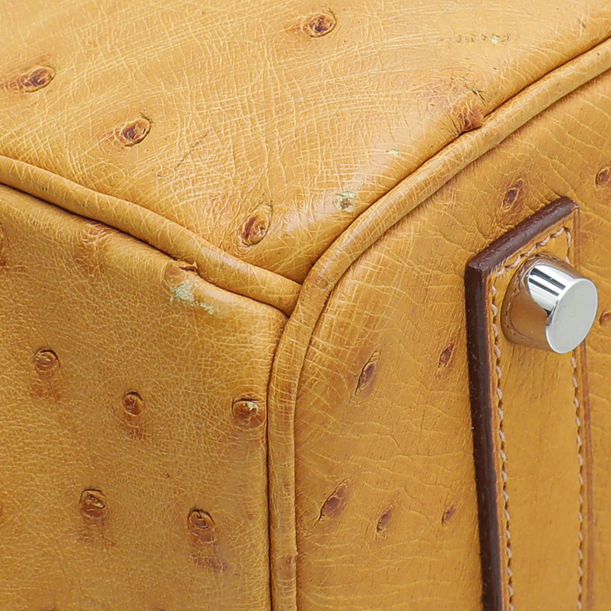 HMS Tabac Camel Ostrich Birkin 35 Bag