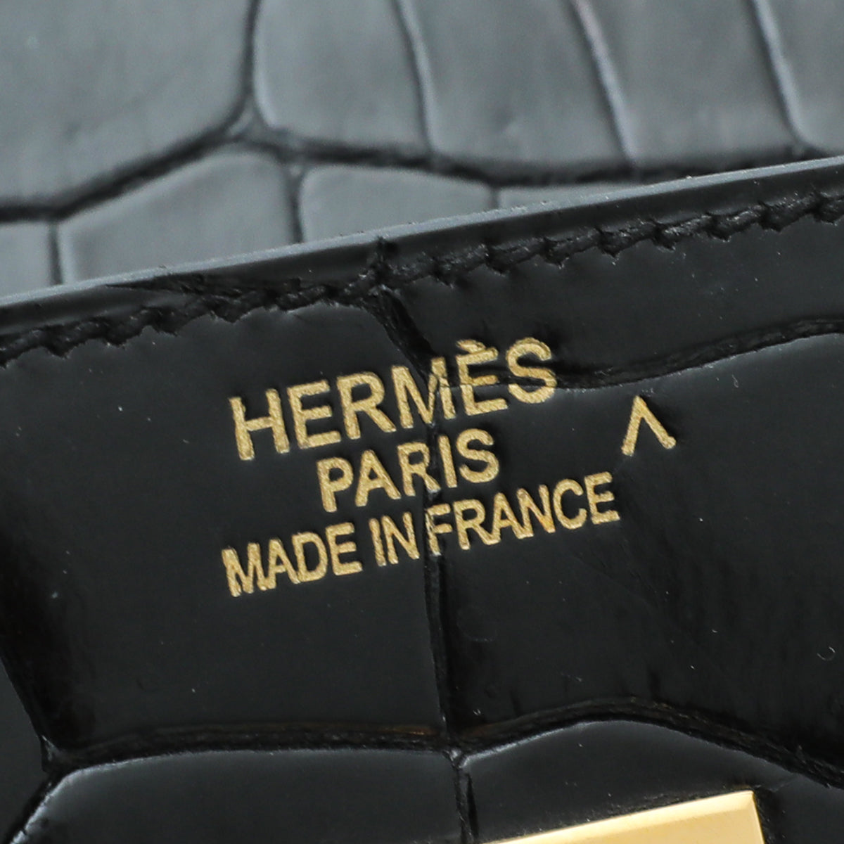 HMS Noir Crocodile Porosus Birkin 35 Bag
