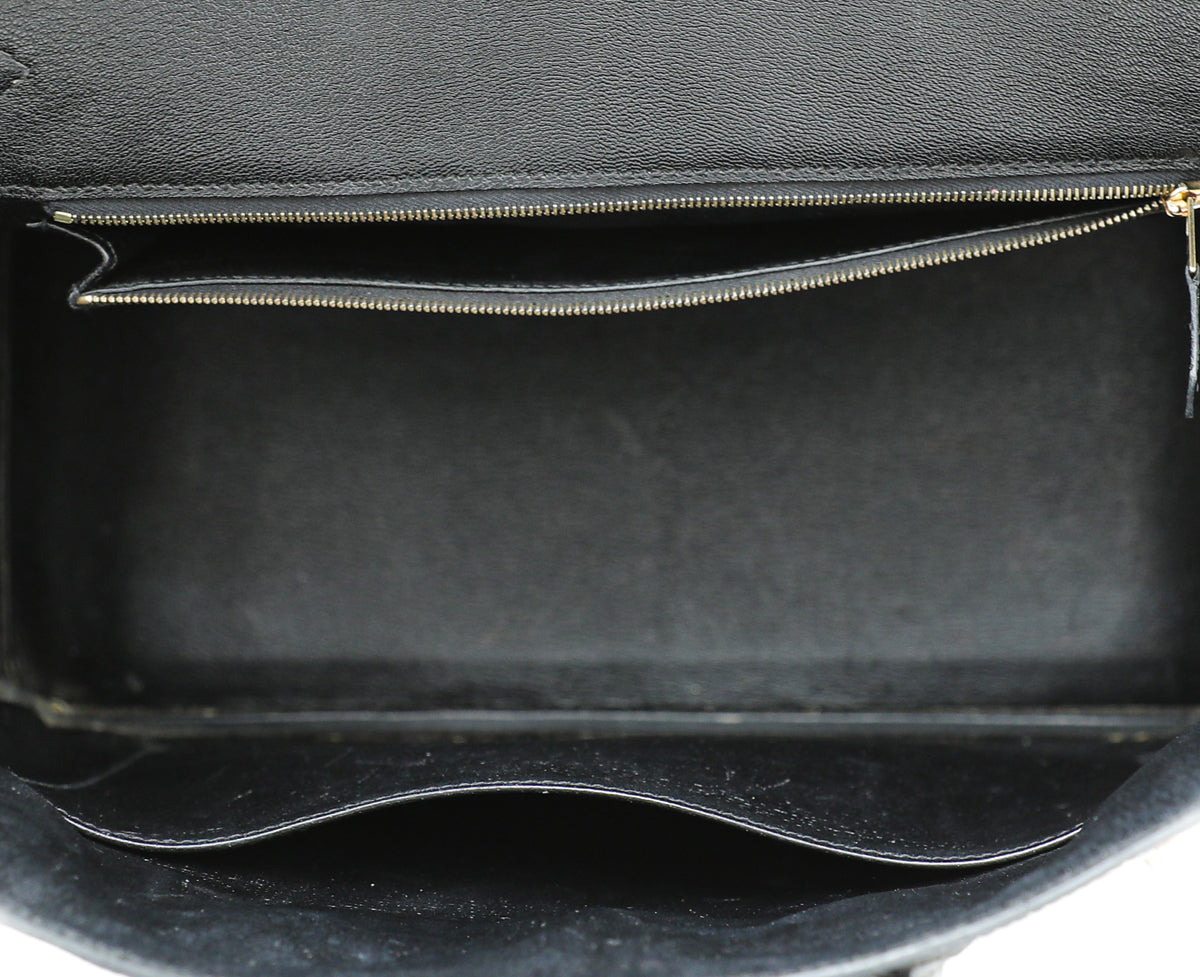 HMS Noir Crocodile Porosus Birkin 35 Bag