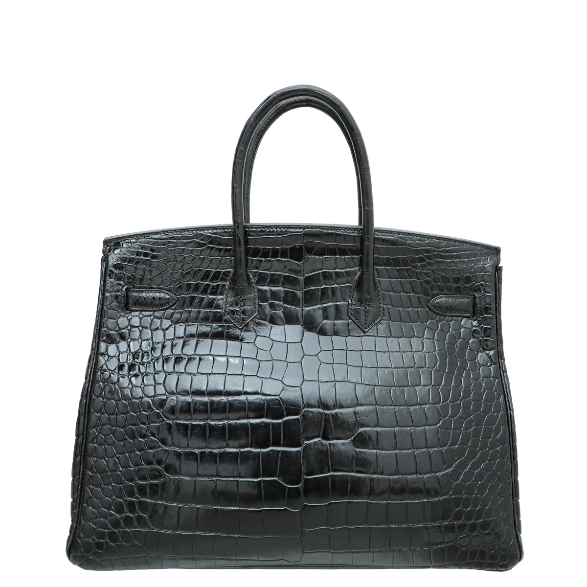 HMS Noir Crocodile Porosus Birkin 35 Bag