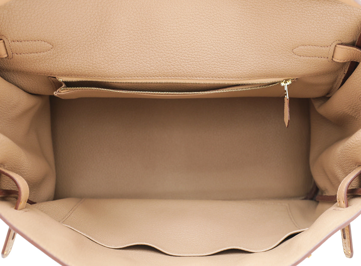 HMS Tabac Camel Birkin 35 Bag