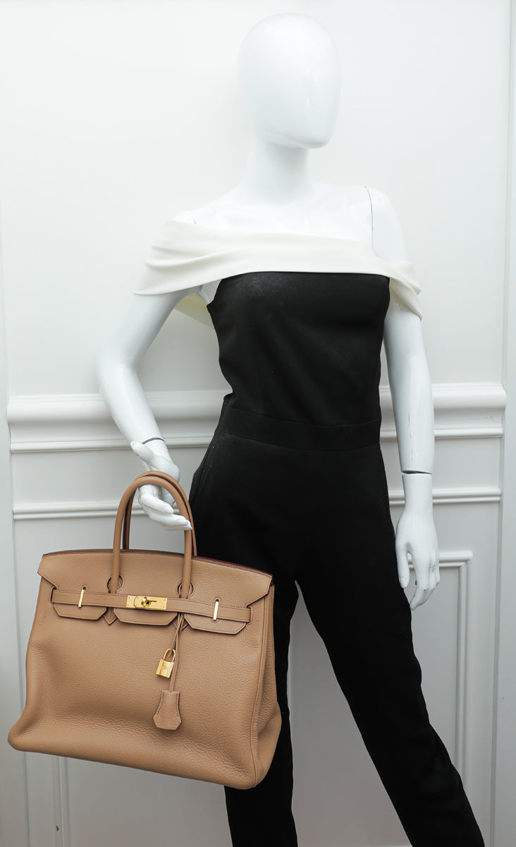 HMS Tabac Camel Birkin 35 Bag