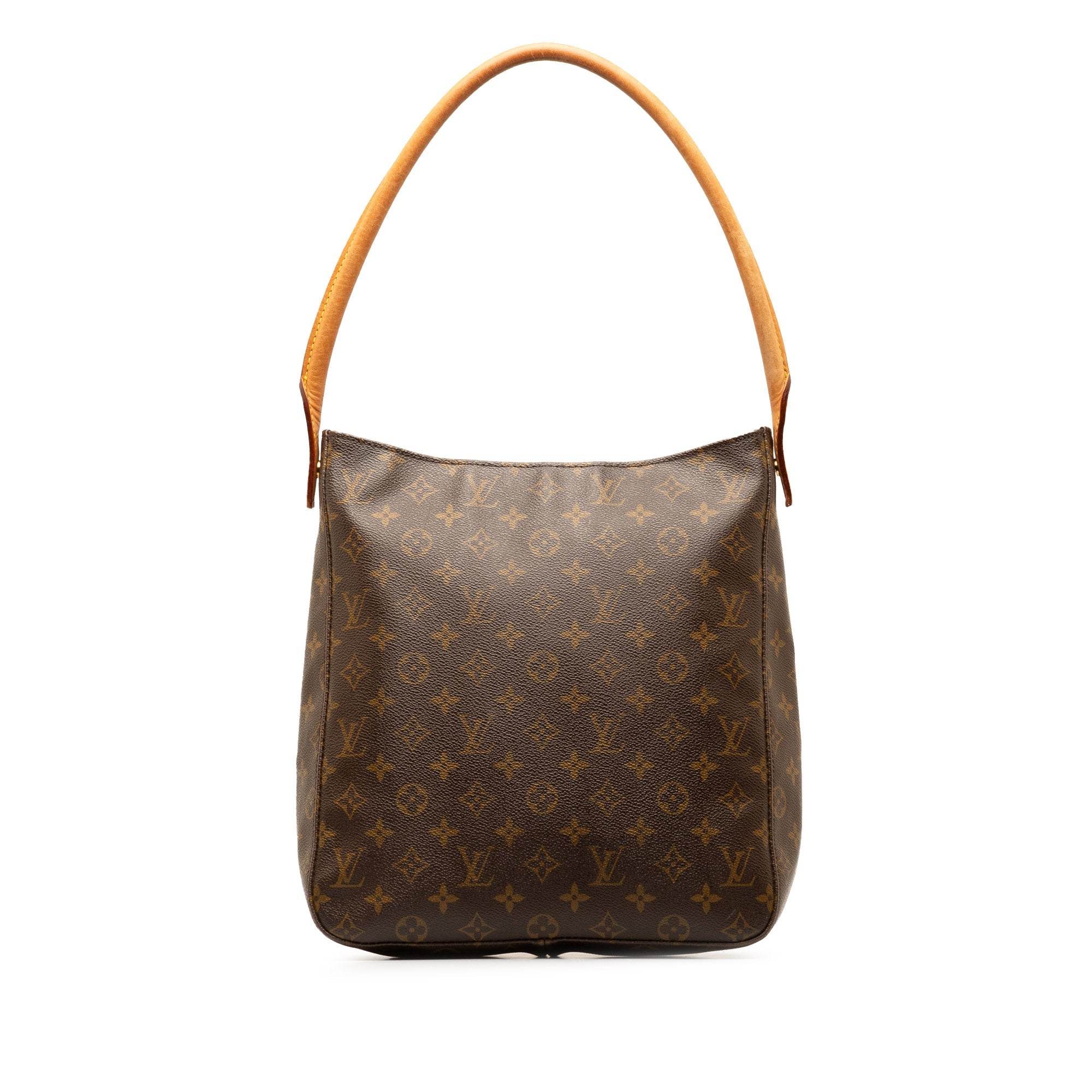Brown LV Monogram Looping GM Shoulder Bag