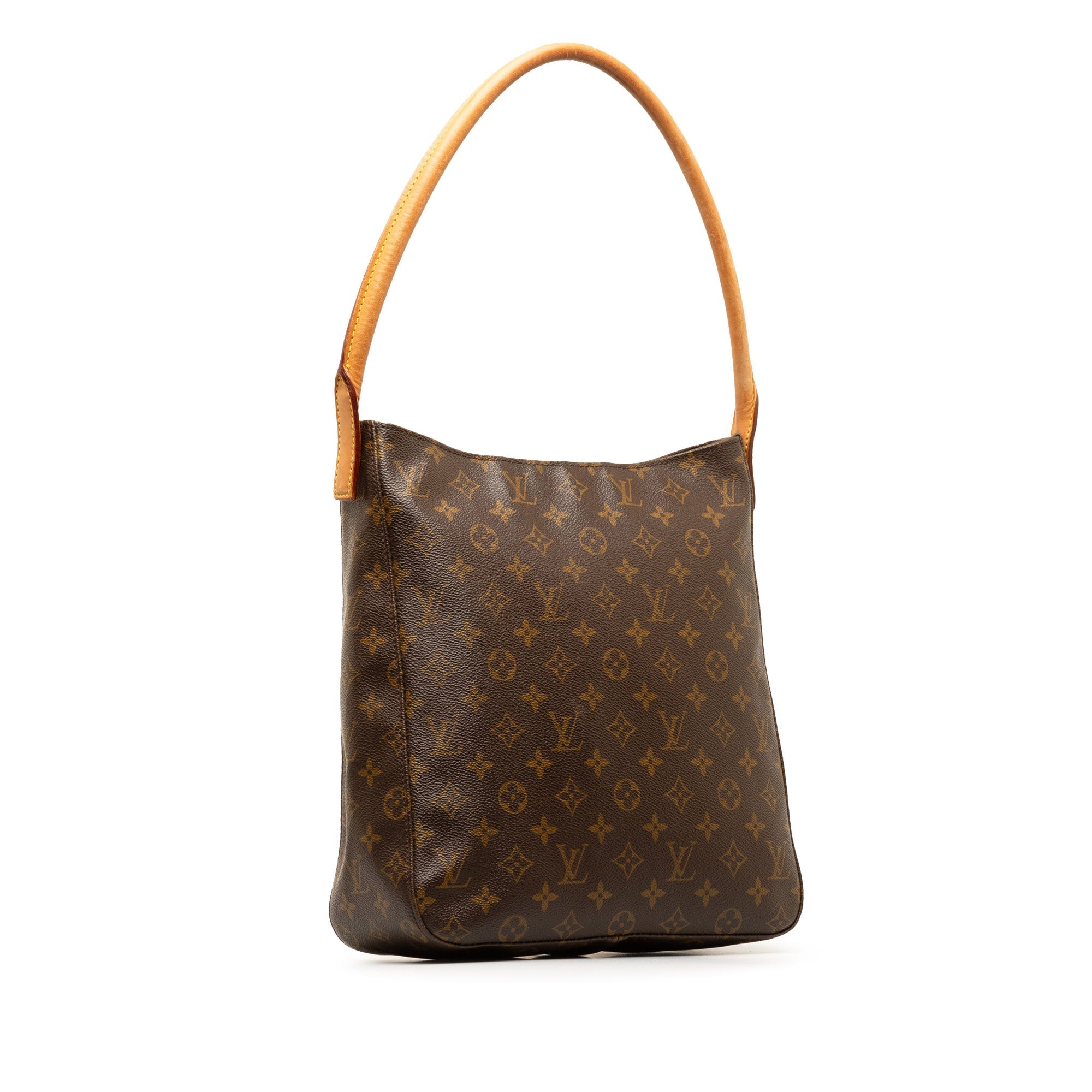 Brown LV Monogram Looping GM Shoulder Bag