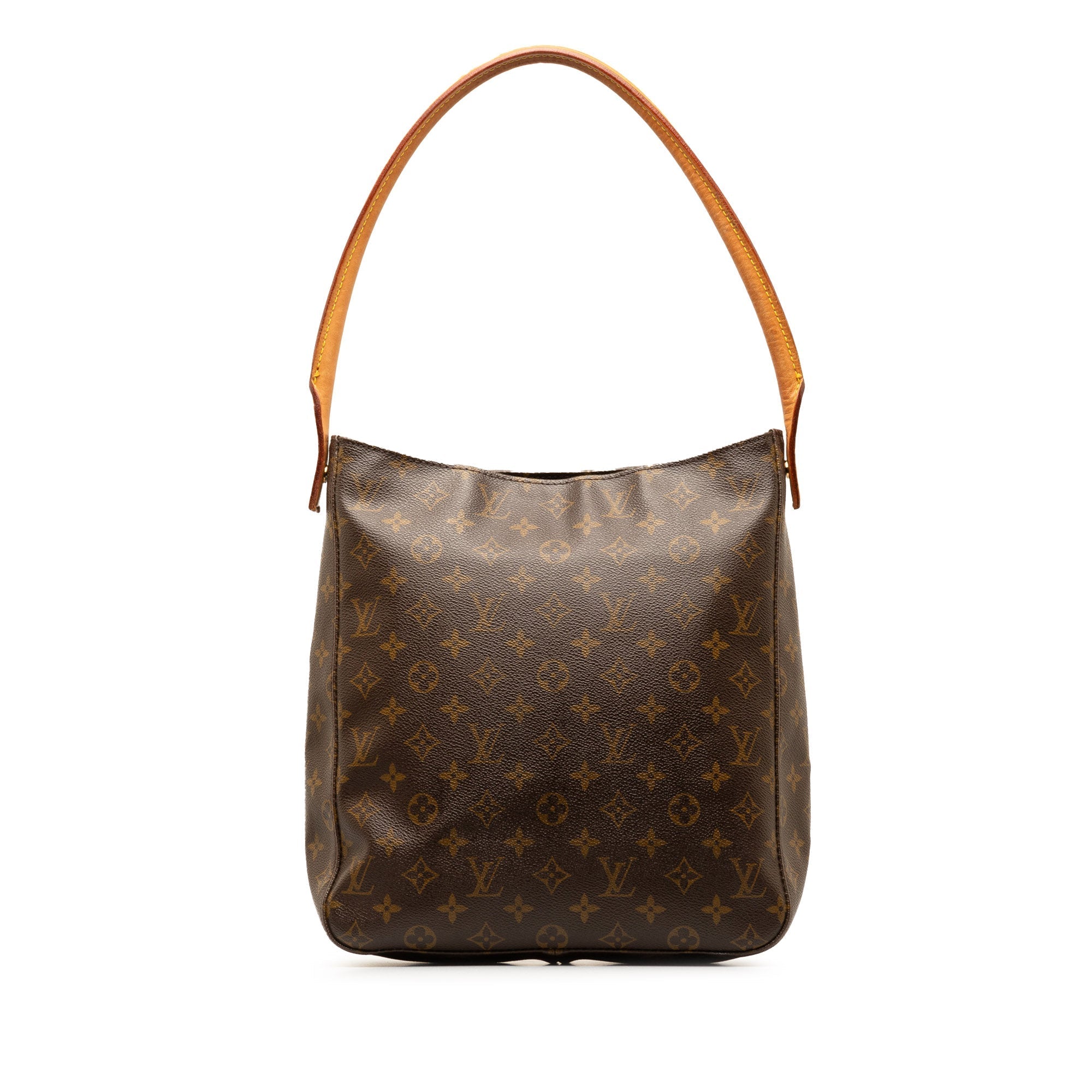 Brown LV Monogram Looping GM Shoulder Bag