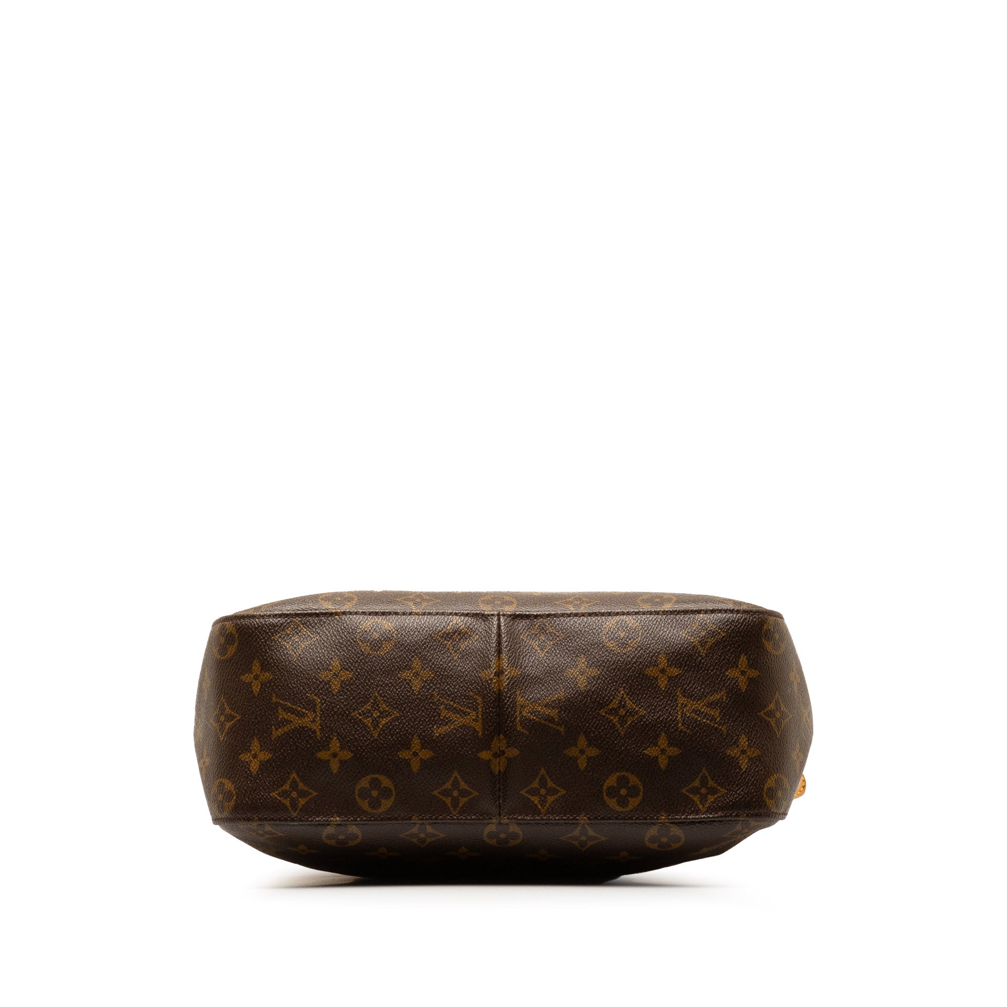 Brown LV Monogram Looping GM Shoulder Bag
