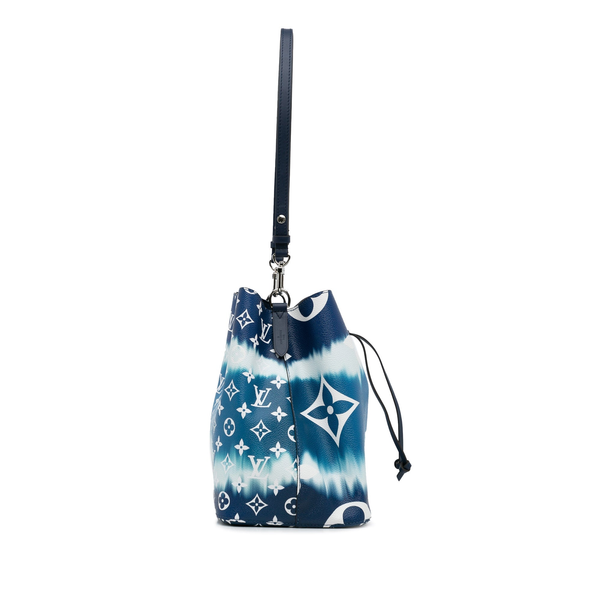 Blue LV Monogram Escale NeoNoe MM Bucket Bag