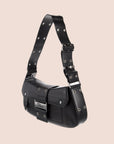 CHRISTIAN D1OR BLACK LEATHER STREET CHIC COLUMBUS BAG