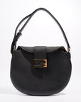FNDI Croissant Bag Black / Brown Leather