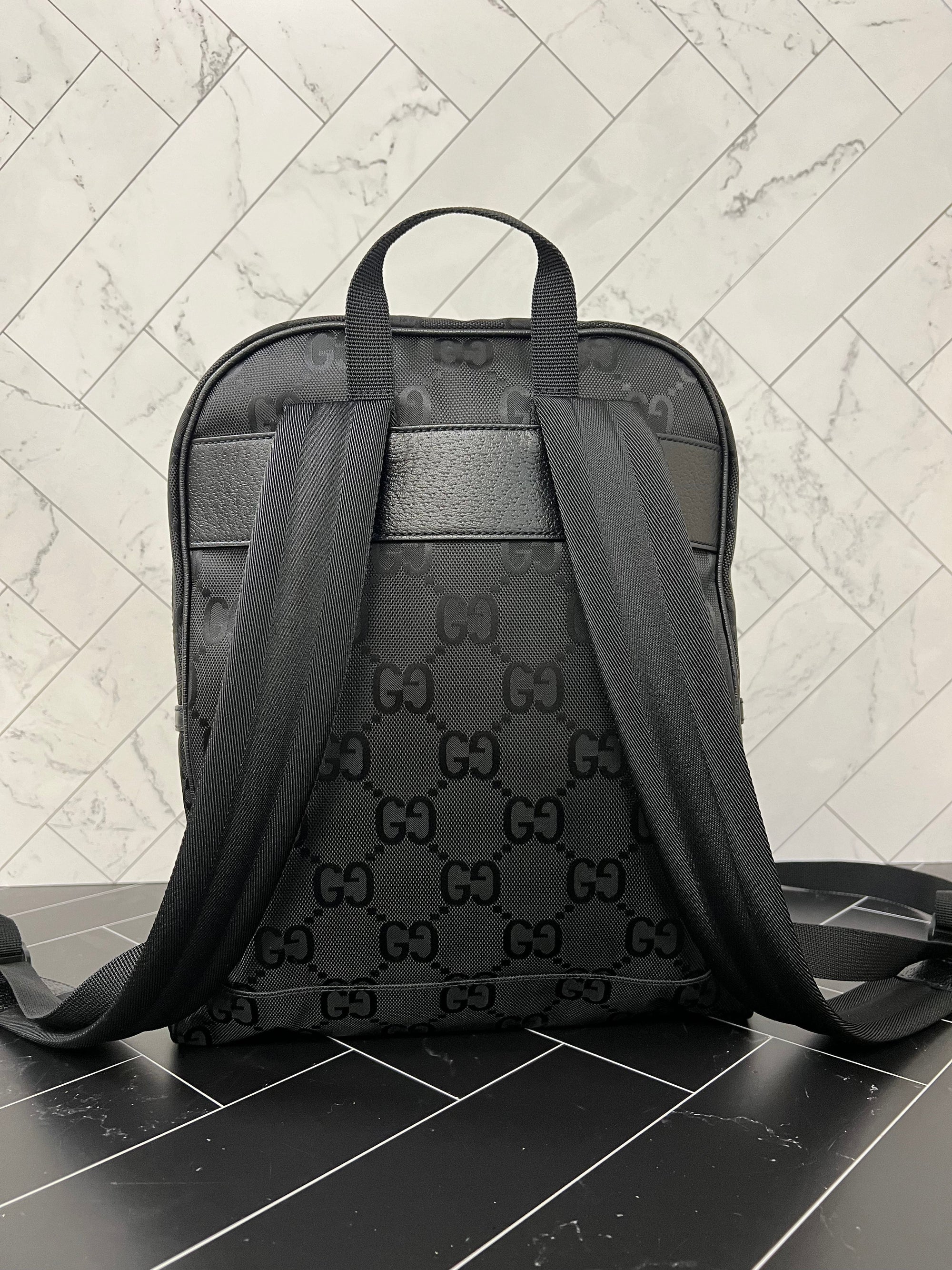 BRAND GCCI Black Nylon Off The Grid Large Backpack