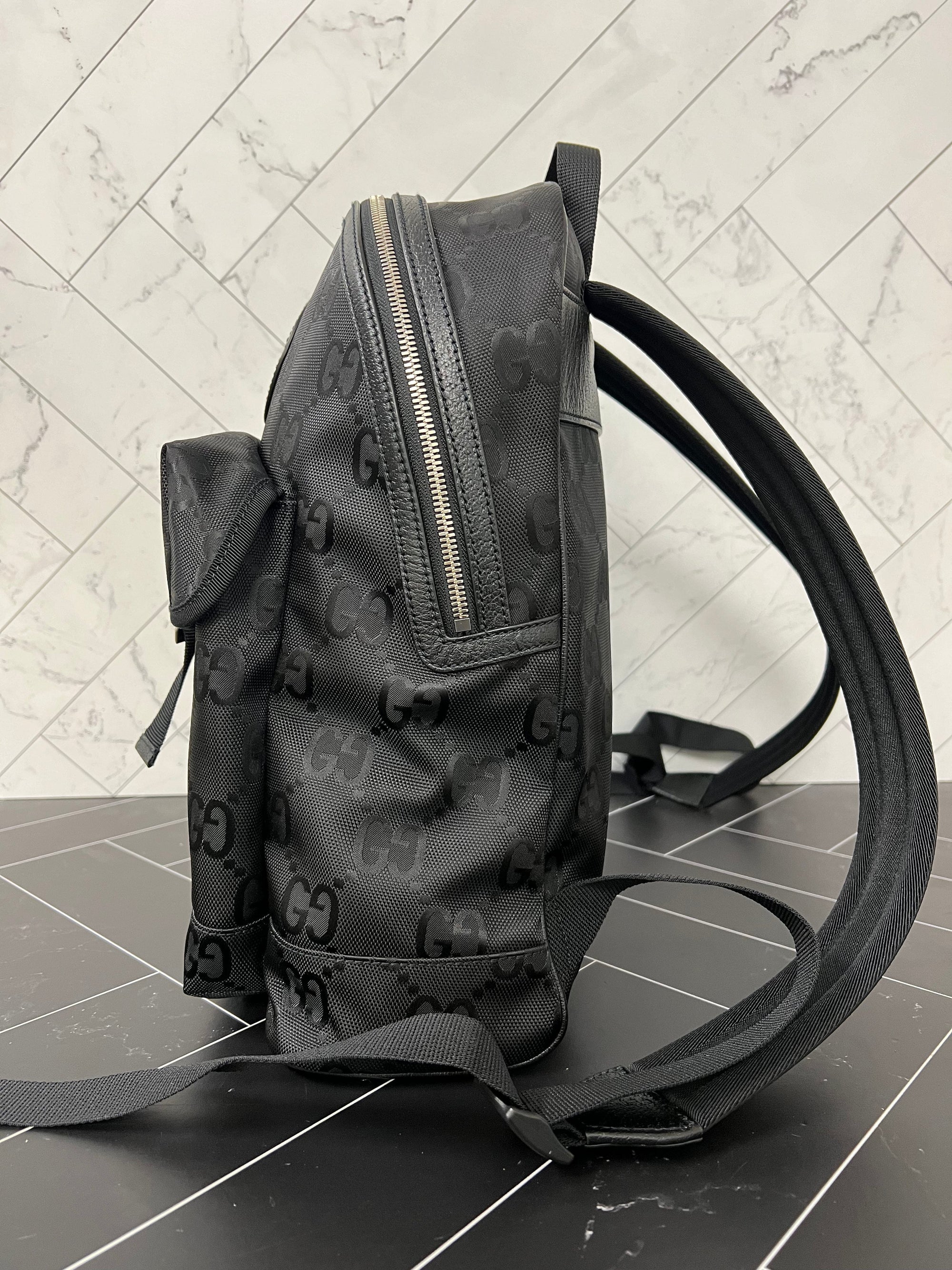 BRAND GCCI Black Nylon Off The Grid Large Backpack