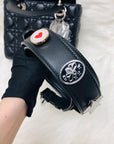 Cannage Lambskin Lucky Badges My Lady D1OR Black