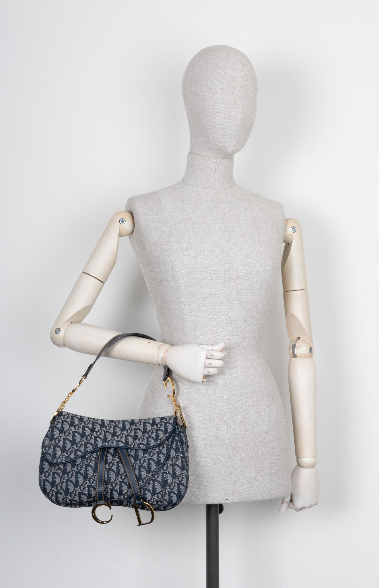 CHRISTIAN D1OR 2000 Double Saddle Bag Oblique Blue