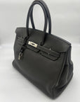 HMS Birkin 35 Togo Graphite Palladium Hardware