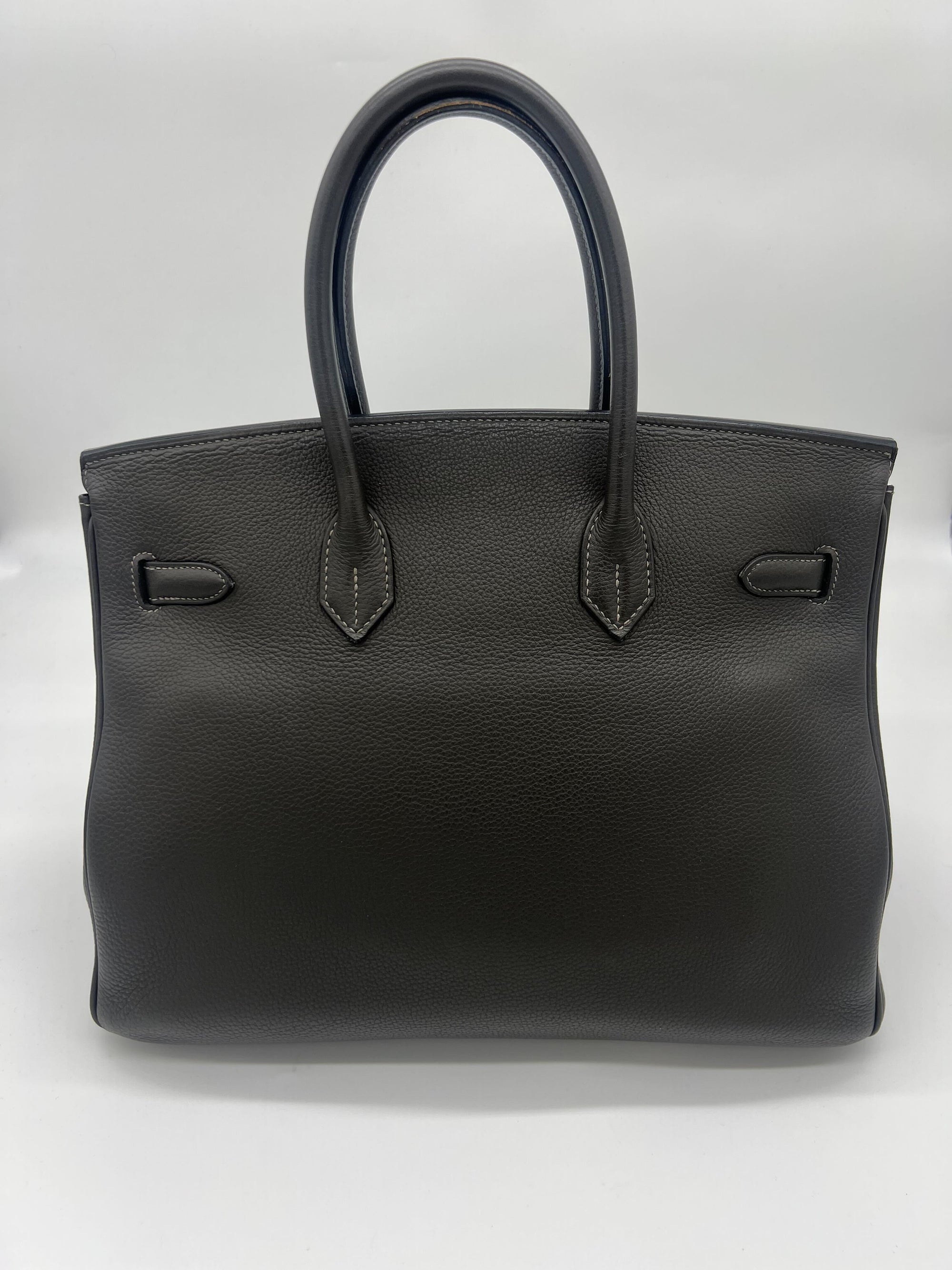 HMS Birkin 35 Togo Graphite Palladium Hardware