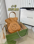 GC597 GCCI Blondie Mini Bucket Bag / 5.9"W x 7.5"H x 3.1"D