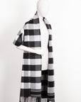 CHRISTIAN D1OR Check´n´D1OR Scarf Vest Grey White