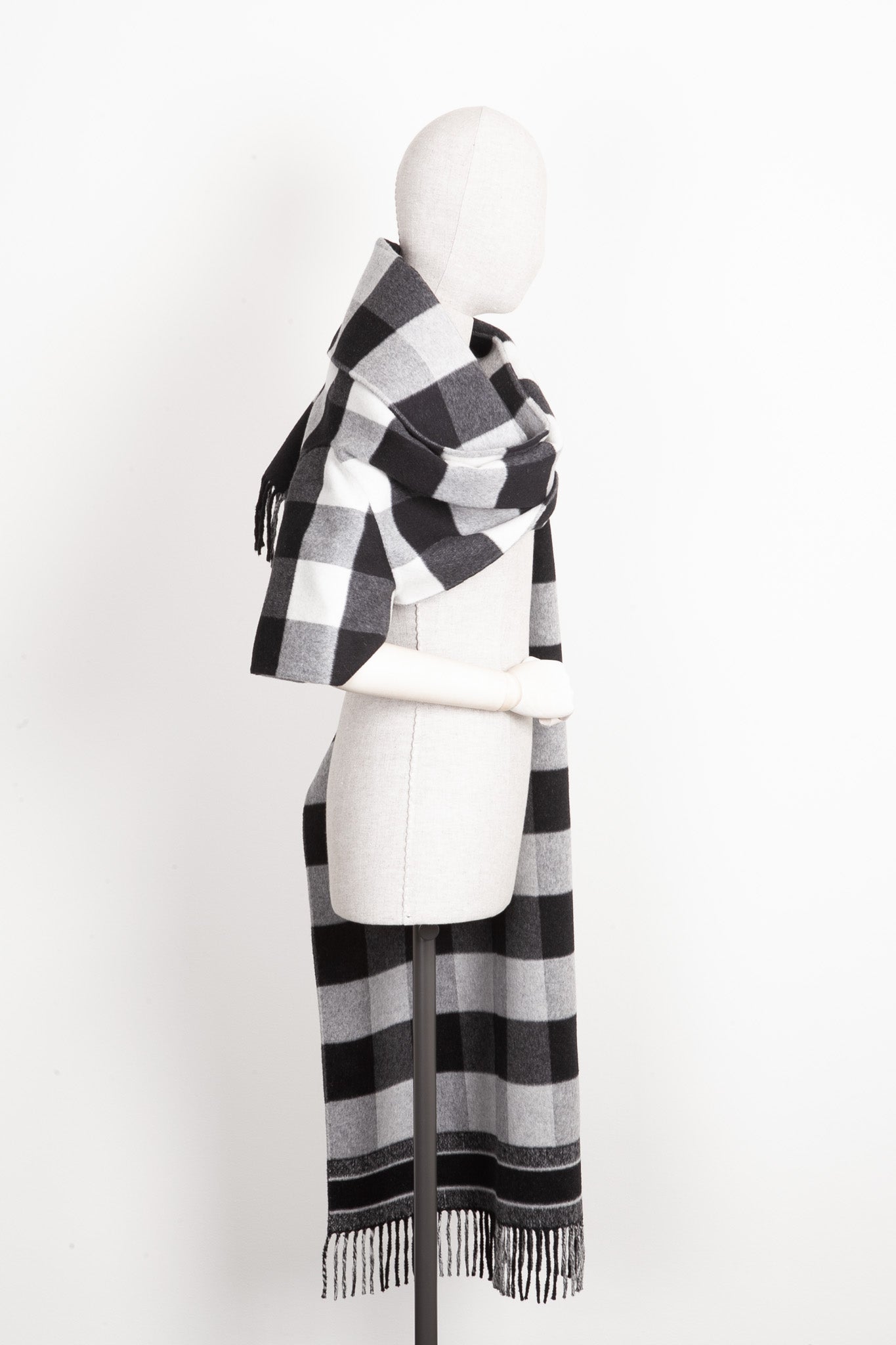 CHRISTIAN D1OR Check´n´D1OR Scarf Vest Grey White