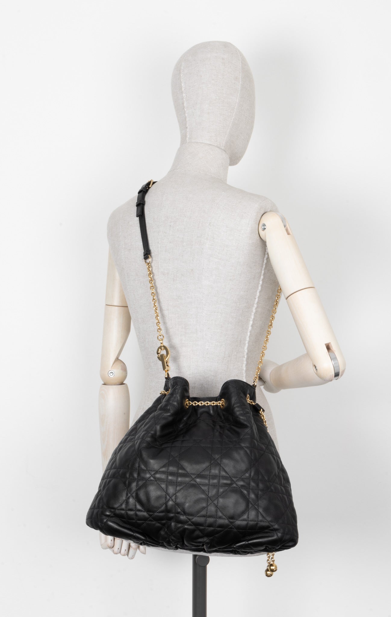 CHRISTIAN D1OR Ammi Medium Bag Black