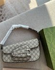 GC600 GCCI Horsebit 1955 Small Shoulder Bag / 10.4"W x 6.7-4.1"H x 3.1-1.6"D